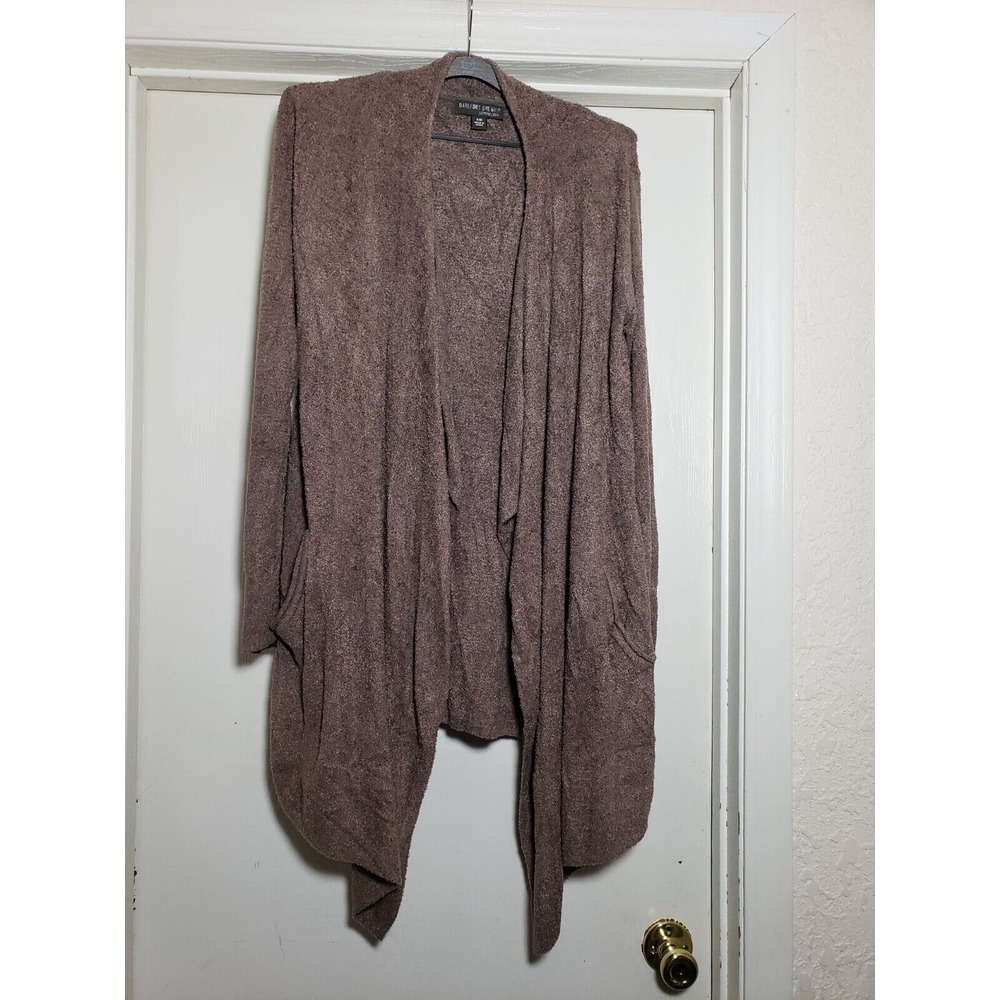 Barefoot Dreams‎ Cozychic Lite Cardigan Sweater Size Small/Medium Brown
